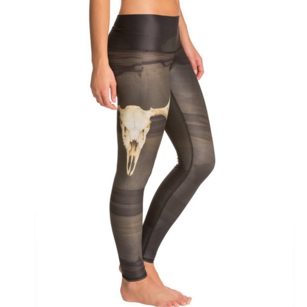Deer skull teeki yoga leggings